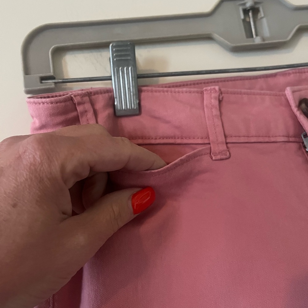 Old Navy Pink Melon Color Women's khaki Cropped Pants size 4 - Picture 15 of 16